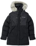 Columbia Girls Marquam Peak Fusion II Parka Insulated Jacket, Black, X-Small US