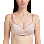 Triumph International Women's Synthetic Padded Wire Free Nursing Bra (110I498 S5 C 38/85_Beige_38C)