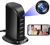 KAGMY Hidden Spy Camera, Upgraded HD 1080P WiFi USB Charger Spy Camera 5 Port Plug Wireless Mini Hidden Camera Spy Camera for Home Surveillance with Motion Detection Remote View