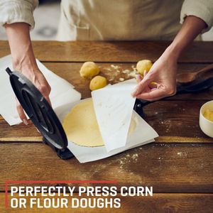 Uno Casa 8-Inch Cast Iron Tortilla Press – Heavy Duty, Non-Stick