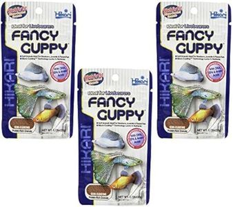 (3 Pack) Hikari USA Tropical Fancy Guppy for Pet Health, 0.77-Ounce Each