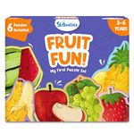 Skillmatics My First Puzzle Set - 21 Piece Fruit Jigsaw & Toddler Puzzles, Educational Toy for Boys & Girls, Gifts for Kids Ages 3, 4, 5, 6