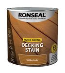 Ronseal Q/D DECKING STAIN GOLDEN CEDAR 2.5L, PAINT