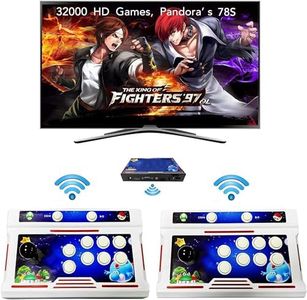 FVBADE[30000 Games in 1 70S Pandora Box Arcade Game Console Bluetooth Function Compatible PC & Projector & TV,3D Games 4 Players Category Favorite List Save/Search/Hide/Pause/Delete Games