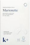 KPLUS K+ Wrinkle Patches for Marionette, Smile Lines with Hyaluronic Acid, Adenosine and Peptides - Korean Overnight Mindful-Aging Facial Stickers (60 Count)