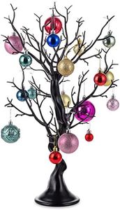 NUPTIO Artificiel Arbre Halloween Noir: 58cm Decoration Noel Table Exterieur Mariage Noël Deco Décoration Sapin Maison Artificielle Cadeau Centre Décorations Interieur Arbres Faux