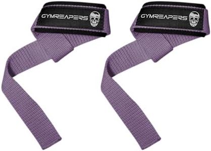 Gymreapers Lifting Wrist Straps for Weightlifting, Bodybuilding, Powerlifting, Strength Training, & Deadlifts - Padded Neoprene with 18" Cotton