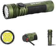 OLIGHT Brightest Flashlight 4600 Lumens Rechargeable Flashlight, Seeker 4 Pro High Lumens Powerful Flashlight with The Holster for Working, Camping, Hiking(OD Green)