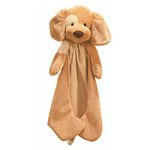 Gund Huggybuddy Baby Blankie, Triple Pack, Tan Puppy