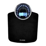 EILISON Highly Advance 2-in-1 Digital & Analog Weighing Scale for Body Weight-400lbs, 4 High Precison GX Sensor Accurate, Thick Tempered Glass, Extra Large Display (Black)