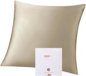 ZIMASILK 100% Mulberry Silk Pillowcase for Hair and Skin,Both Sides 19 Momme Silk, 1pc (80x80 cm, Taupe)