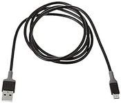 Scosche MA4BY-SP Strikeline USB to Micro-USB Charge & Sync Cable for All Micro-USB Devices 4-ft. in Black/Gray