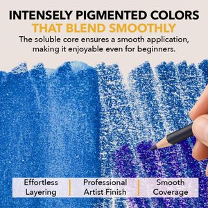 Castle Art Watercolour Pencils Set – 72 Colors for Artists