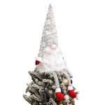 Gnome Christmas Tree Topper,Gnome Christmas Ornaments Santa Gnomes Plush Party Decoration Ornament Supplies