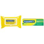 Preparation H Cream (25 g) with Bio-Dyne, Hemorrhoid Multi-Symptom Pain Relief & Preparation H Soothing Wipes (48 Count) with Aloe and Witch Hazel, Flushable, Hemorrhoid Relief Multi-Pack (2 Pack)