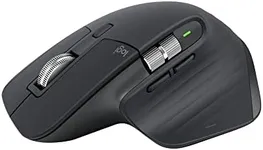 Logitech MX Master 3S - Wireless Performance Mouse, Ergo, 8K DPI, Track on Glass, Quiet Clicks, USB-C, Bluetooth, Windows, Linux, Chrome - Graphite - With Free Adobe Creative Cloud Subscription