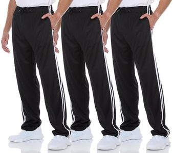 DARESAY 3 Pack: Mens Athletic Pants with Pockets, Mens Sweatpants, Men's Lightweight & Breathable Joggers (Up to 3XL)