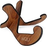 WQU Guitar Stand，Wooden Guitar Rack, Portable Guitar Stand for Guitars, Ukuleles, Violins, Mandolins(Dark)