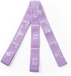 Elastic Stretching Bands with 12 Loops, Yoga Straps for Stretching Pilates Dance Gymnastics, Resistance Bands for Physical Therapy Fitness Ballet Training, Flexibility Exercise and Home Gym Equipment