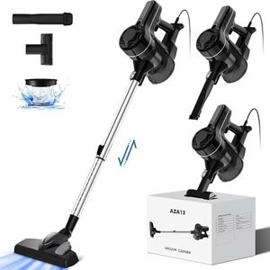 Authmic 20000Pa Staubsauger mit Kabel, 500W, 5 Meter Kabel, Saugkraft Staubsauger mit H13 HEPA-Filter, Vacuum Cleaner für Harte Böden/Tierhaare/Teppich