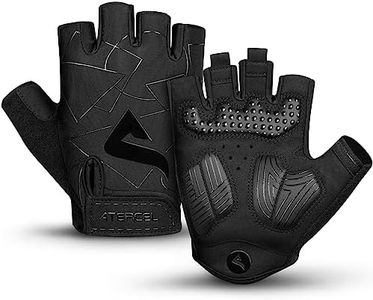 ATERCEL Cycling Gloves, Bike Gloves for Men Women, Bicycle Gloves for Cycling, Workout, Gym, Training, Weight Lifting Outdoor, Dirt Bike, Mountain Bike, and Riding (Black, Medium)