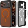 Spigen for iPhone 17 Pro Max Case, Ultra Hybrid MagFit [TPU Covered Camera Control] [Anti-Yellowing] [Compatible with Magsafe] - Frost Black Orange