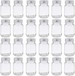 GPK4ALL 2oz Mason Jar with Silver Lid for Honey Jam Spice Pack of 24 Sets