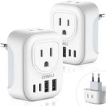 [2-Pack ] European Travel Plug Adap