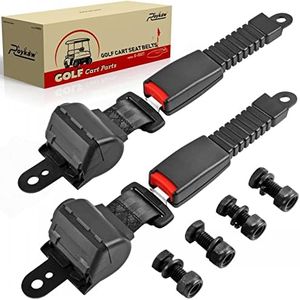 Roykaw Retractable Golf Cart Seat Belt Kit Compatible with EZGO, Yamaha, Club Car, Go Kart Seat Belt, UTV