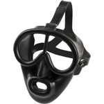 IST M37 Pegasus Full Face Mask for Commercial Scuba Diving, Low Volume Gear with Octo Attachment (Black Silicone)
