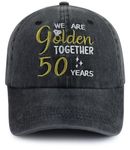 50th Wedding for Couple, Marriage 50 Years Baseball Cap for Men Women, 50th Wedding Hat