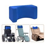 AOSSA Wheelchair Headrest Neck Support Headrest Attachment for Chair Drive & Manual Wheelchair Accessories Recliner Pillow Office Chair Attachment Pillows for Head & Neck Support (Blue)