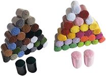 UGPLM 60PCS Latch Hook Yarn Latch Hook Yarn Precut Assorted Colorful Yarn Bundles Cutter Rug Yarn DIY Latch Hook Yarn for Handmade Craft Sewing Knitting