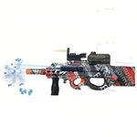 yetizid - Water Bead Fire Gun Kit – Complete Set with Beads, Extra Magazines, and Safety Gear - Battery Gun with Automatic Fast Fire Rate for Adults - Multiclor