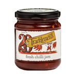 Tracklements, Fresh Chilli Jam, Sticky, Sweet, Spicy Flavours, Ideal Condiment for Creamy Cheeses and Houmous or Pair with Meats, Fish or Vegetables, Gluten, Vegetarian and Vegan Friendly, 210g Jar