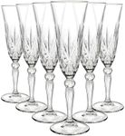 6X 160ml Melodia Glass Champagne Fl