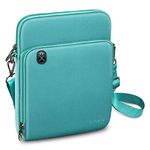 FINPAC 11 Inch Tablet Sleeve Case, Briefcase Shoulder Bag for 11" iPad Pro (2018-2024), 11" iPad Air (M2) 2024, 10.9" iPad 10th Gen, 10.9" iPad Air 5/4 (2022/2020), 10.2" iPad, Galaxy Tab, Aqua Green