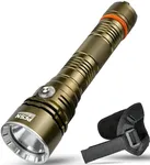 Dive Light Scuba Diving Flashlight - PFSN 6000 Lumens LED Dive Torch with Wrist Mount, Underwater Flashlight IPX68 Waterproof, Rechargeable Diving Light Best for Diver Submersible Caving, Snorkeling