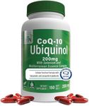 Health Thru Nutrition Ubiquinol 200mg 150 Servings with Selenium and Mediterranean Essence Complex | Cellular Function Formula with Epigenetic and Longevity Ingredients | Non-GMO Kaneka Qh