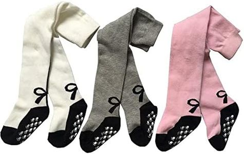 Baby Girl's Tights Stockings Non-skid Toddler Leggings Pants by Toptim (12-24M) 3 pack