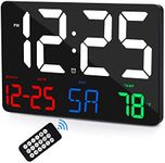 Digital Wall Clock,11.5" LED Digita