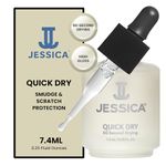 JESSICA Midi Nail Polish Quick Dry Drops (60-Second Drying), 7.4 ml