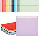 A9 Invitation Envelopes for Weddings, Baby Shower, Birthday Party, 15 Colors (90 Pack)