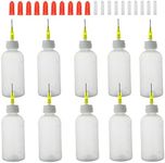 10Pcs Syringe Bottle with 20G Dispensing Needles and Cap (50ml Dispensing Bottle)