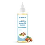 Nurself Argan Oil for Hair | Argan Oil for Face, Skin and Hair Growth | 100% Pure Cold Pressed Argn Oil | Natural Moroccan oil for Body, Face Glow & Frizzy Hair | 100 ml