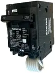 Siemens Q220GF Ground Fault Circuit Interrupter, 20 Amp, 2 Pole, 120V, 10,000 kAIC, Replaces QF220A