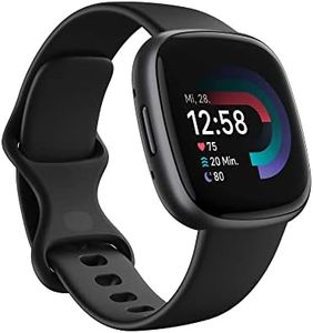 Fitbit Versa 4 Health & Fitness Smartwatch with GPS, 24/7 Heart Rate, Sleep Tracking, Workout Modes, Built-in Alexa, Water Resistant, 6+ Day Battery Life - Black