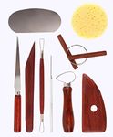 Worison 9PCS Pottery Tool Set and Clay Sculpting Tool Set for Pottery Modeling, Clay Cutting, and Trimming