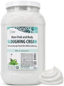 SPA REDI - Foot Cream, Sloughing Lotion, Mint and Eucalyptus 128 Oz - Pedicure Massage Foot Care for Dry Cracked Feet, Scrub Gently, Exfoliating, Smooths and Eliminates Buildup of Dead Skin