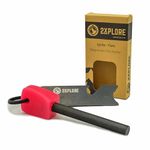 2XPLORE - Ignite Pink Flare - Flint and Steel fire starter kit - Survival fire starter for Outdoor Camping - Bushcraft Fire starter - Fire starter kit